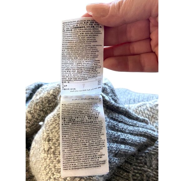 Banana Republic Heritage Collection Mens Wool Sweater Gray Size L - Picture 5 of 14